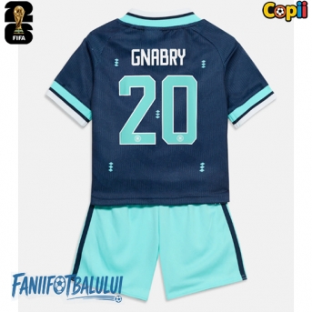 Germania Serge Gnabry #20 Echipament de Fotbal Replică Mondial 2026 Copii Deplasare (+ Șorturi)